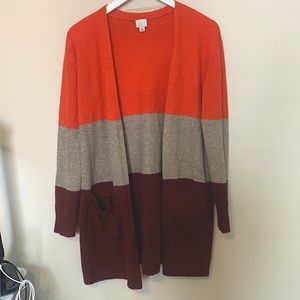A new day color block cardigan in M